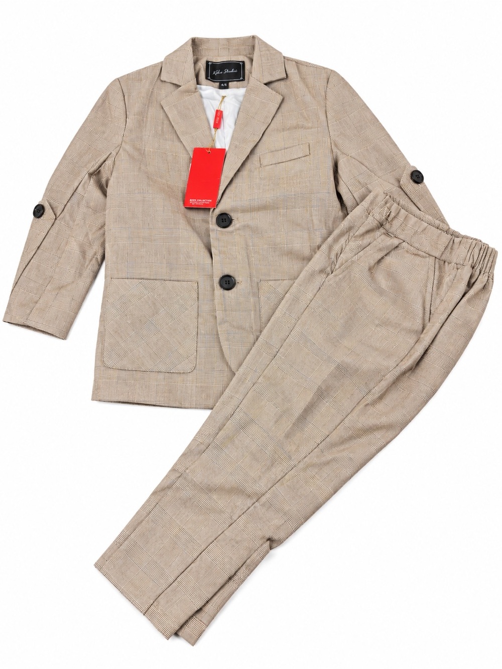 Kids Plaid Suit